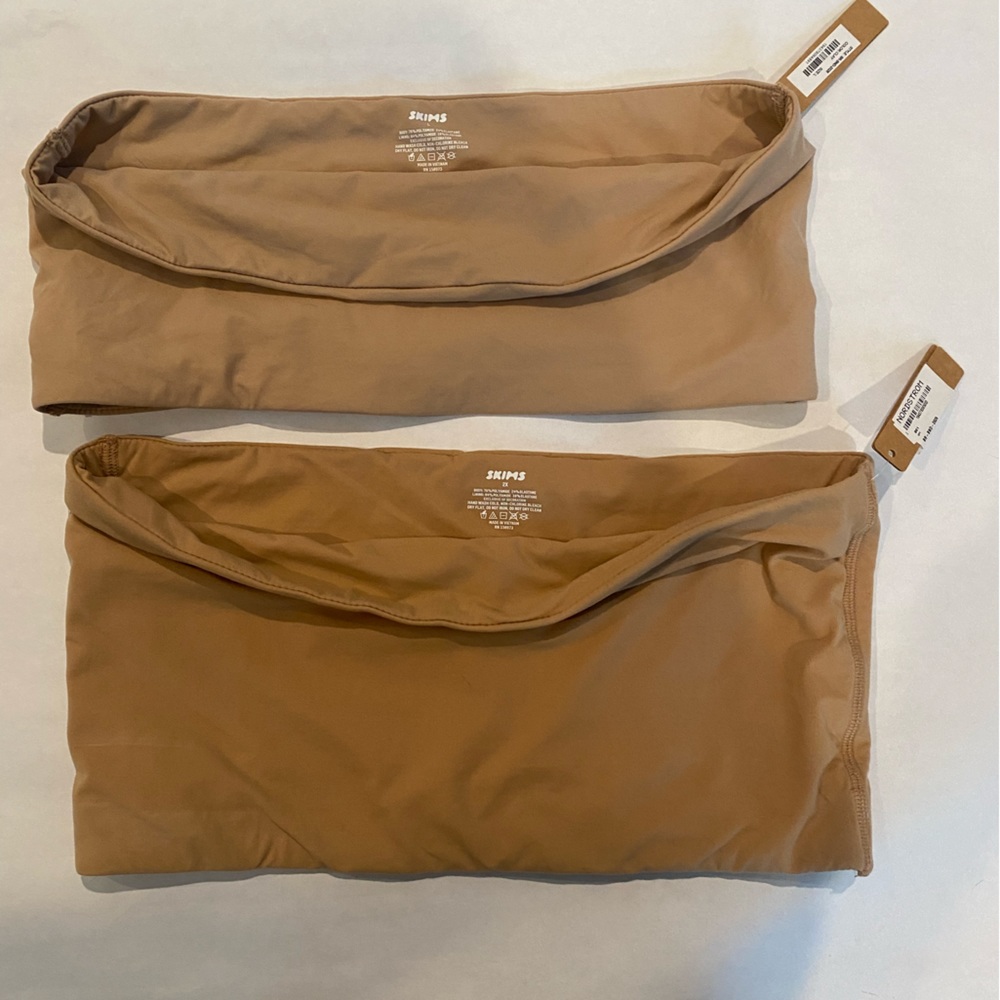 SKIMS Fits Everybody Bandeau NUDE colors LARGE or 2X NWT